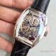 Clone FRANCK MULLER 7 Days Power Reserve Skeleton Watch SS Black Leather (3)_th.jpg
